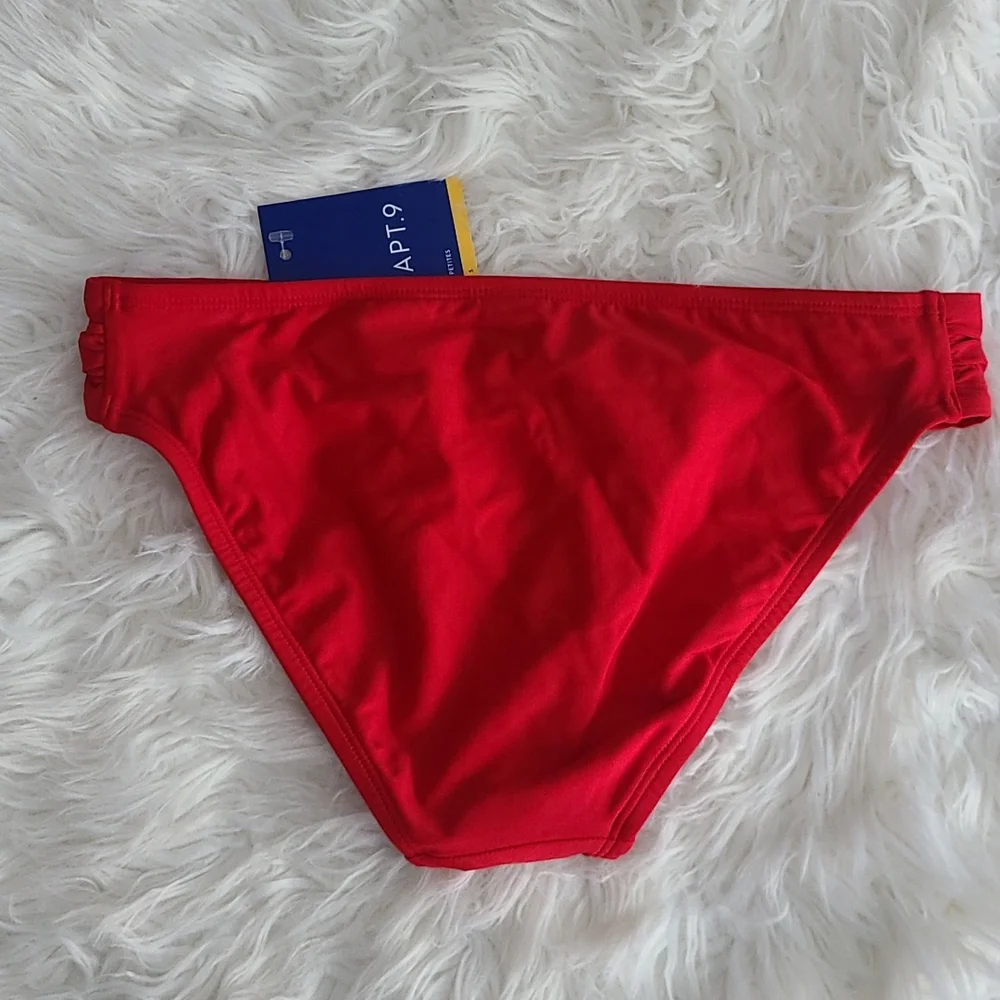 Apt.9  Hipster Swim Bottom  NWT.        Size Small.   Red - Picture 2 of 6